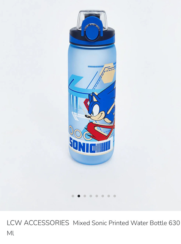 قمقمه پسرانه sonic از اورجینال برند السی وایکیکی ۶۳۰ml-نی دار قفل شونده