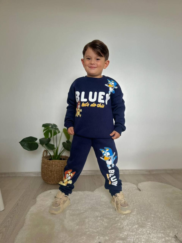 دورس و شلوار تو کرکی طرح Bluey ترک -کیفیت عالی و گرم و نرم -رنگ سرمه ای-از ۳تا ۱۰سال و کد ۲۱۵۳