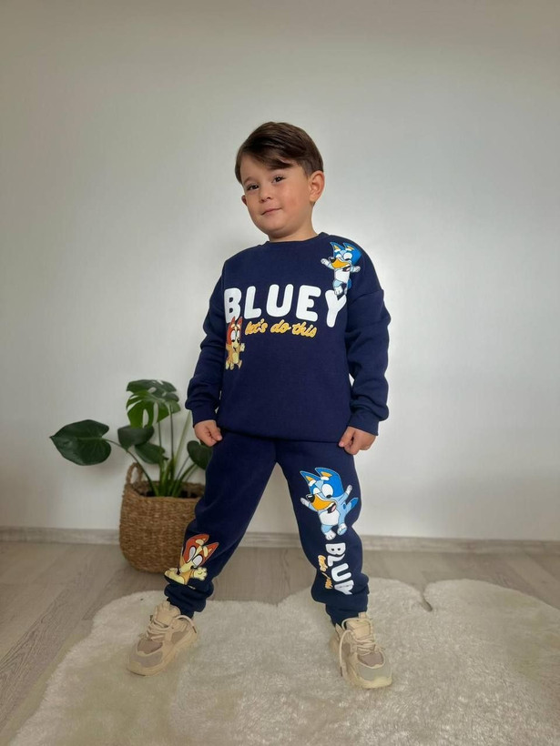 دورس و شلوار تو کرکی طرح Bluey ترک -کیفیت عالی و گرم و نرم -رنگ سرمه ای-از ۳تا ۱۰سال و کد ۲۱۵۳