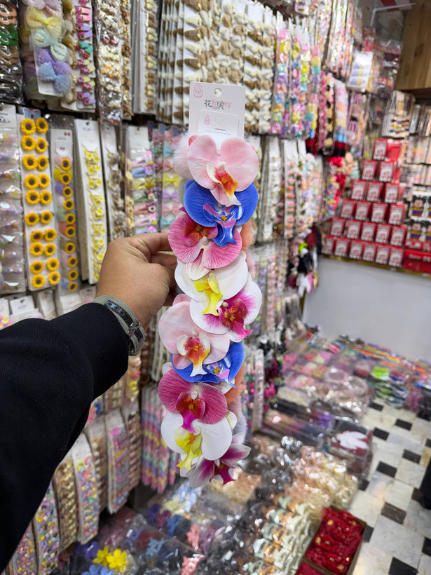 کش مو ارکیده-وارداتی و کیفیت عالی-ارسال رنگ به رندوم(همه رنگهاش خوشگلند😍)