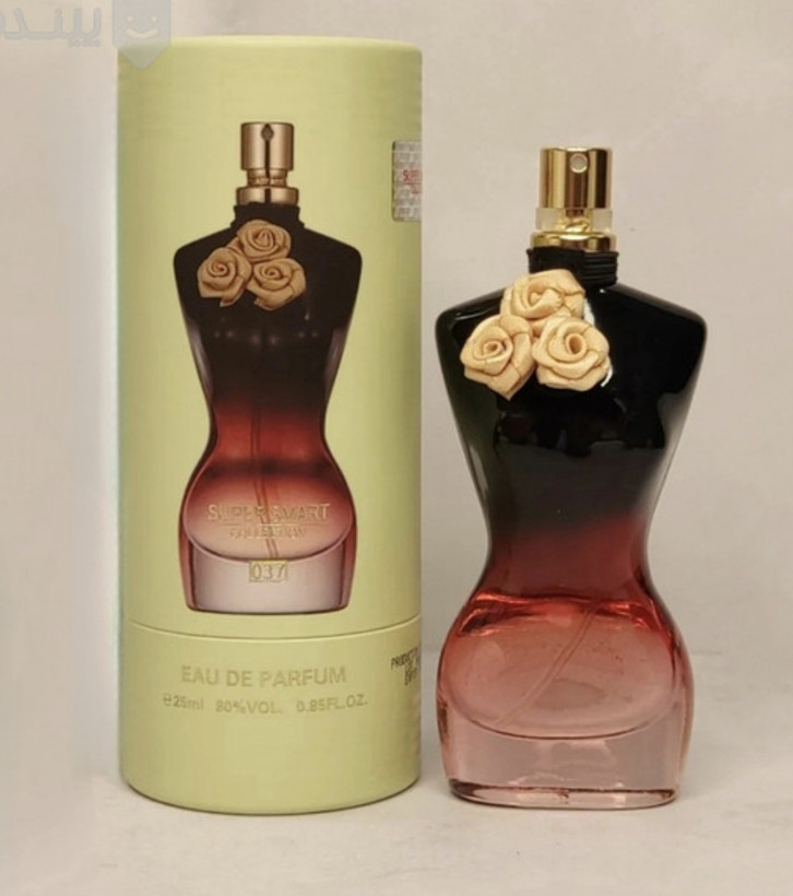 ادوپرفیوم پرطرفدار وارداتی ژان پل گوتیه لا بل سوپراسمارت با راحیه شیک و با طبع شیرین و وانیل و خس خس و گلابی با ماندگاری طولانی مدت و با پراکندگی عالی و حجم ۲۵ میل مناسب تمام فصل ها