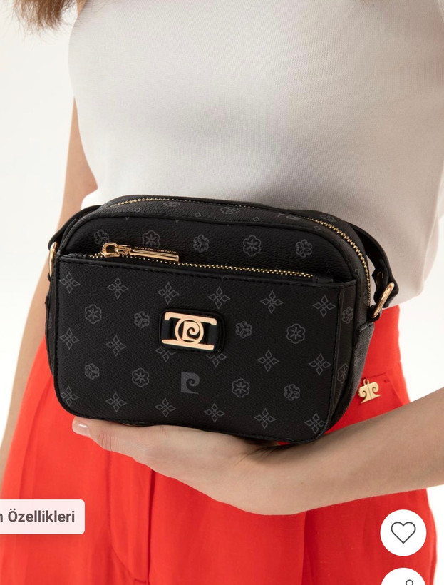 کیف زنانه اورجینال برند پیرگاردین pierrecardin -مشکی-شیک و پرطرفدار