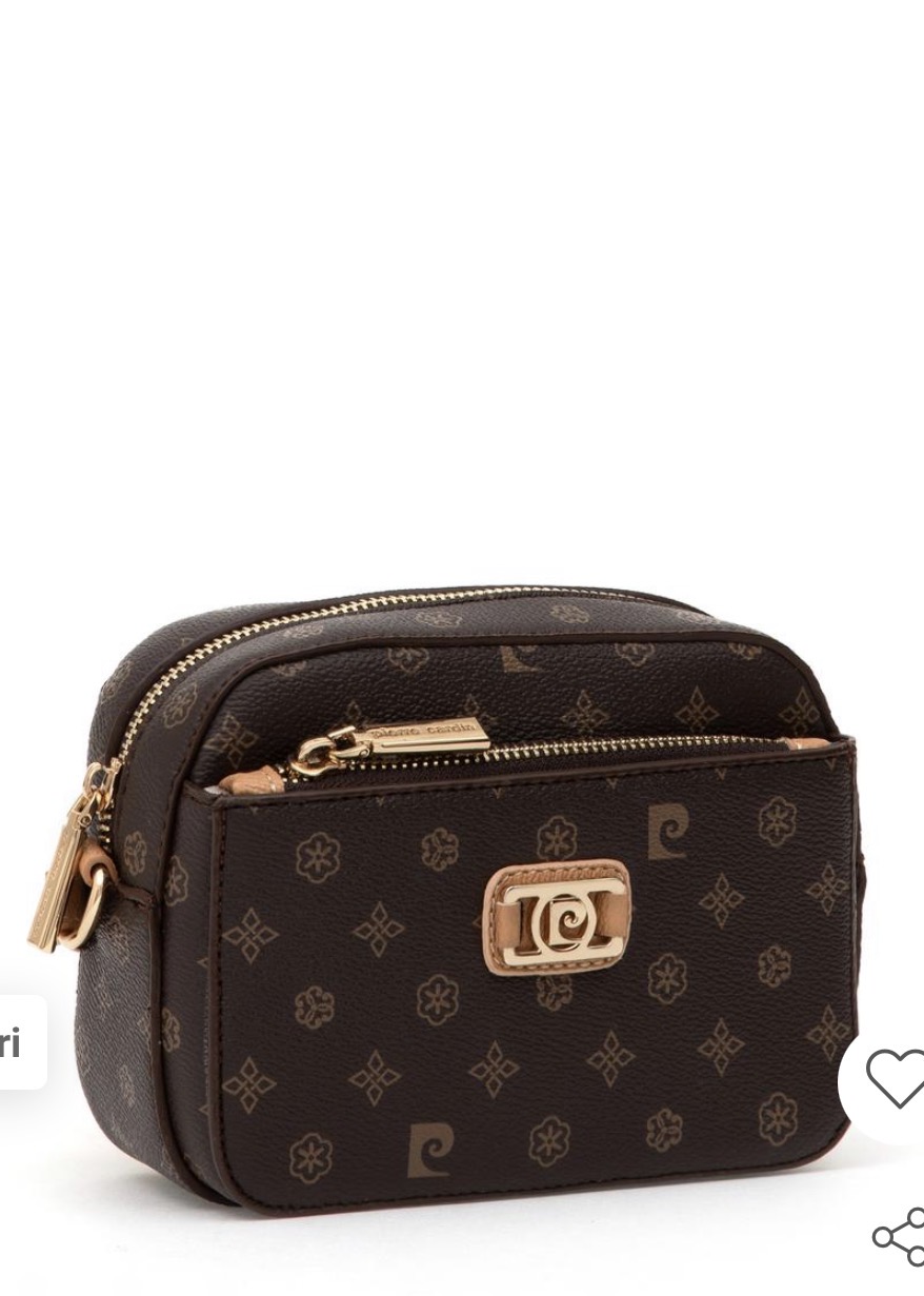 کیف زنانه قهوه ای از اورجینال برند پیرگاردین pierrecardin -بسیار شیک و با کیفیت عالی-کراس بادی و رودوشی-مناسب استفاده روزمره و مهمانی-شیک و خوشرنگ