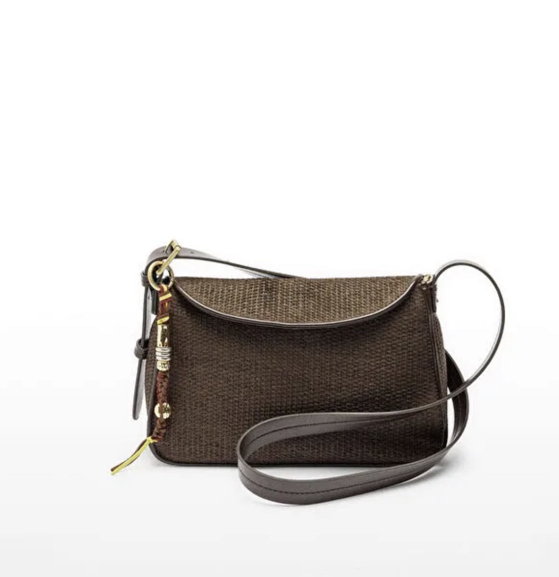 کیف زنانه شیک از اورجینال برند parfois -ترک-قهوه ای-شیک و خاص-مدل حصیری