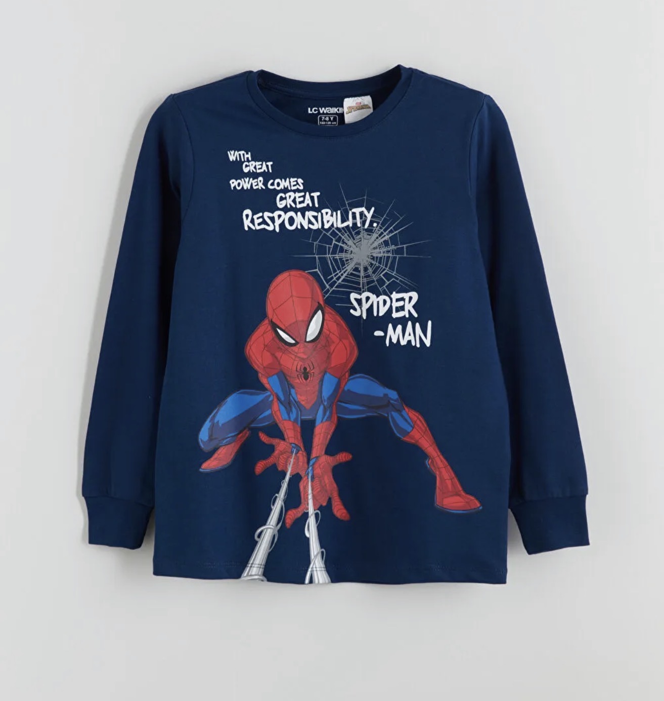 بلوزپسرانه spaiderman اورجینال برند السی وایکیکی ترک -اسپایدرمن-مناسب ۴فصل -کیفیت عالی  و نرم و لطیف و نخی -مناسب ۸تا۱۰سال و کد ۲۳۶۲