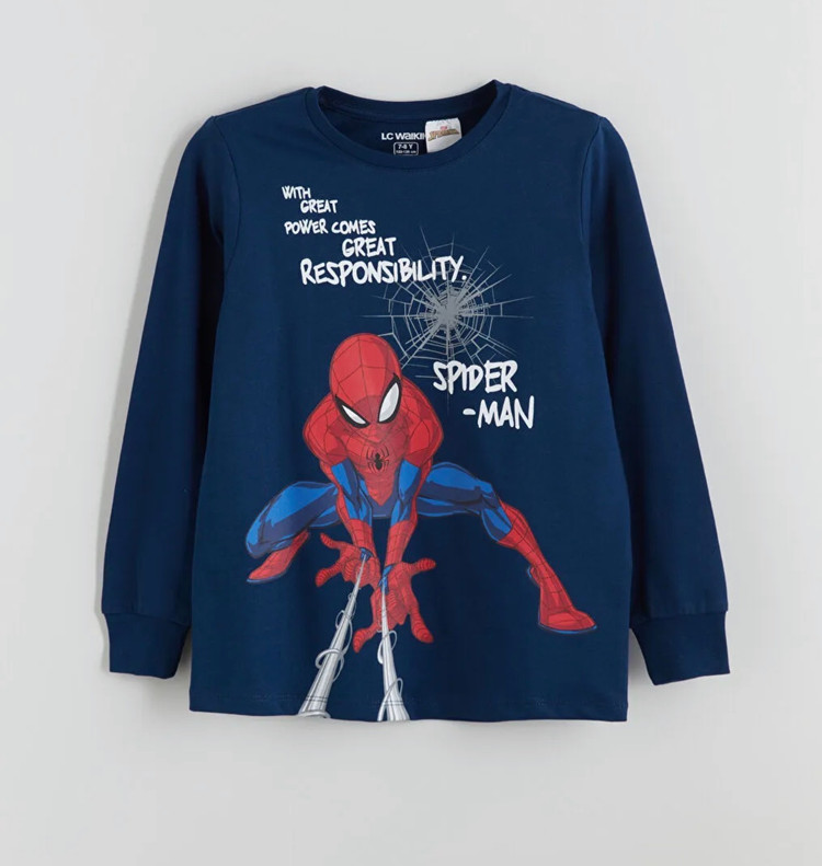 بلوزپسرانه spaiderman اورجینال برند السی وایکیکی ترک -اسپایدرمن -مناسب ۴فصل -کیفیت عالی و نرم و لطیف و نخی -مناسب ۸تا۱۰سال و کد ۲۳۶۲