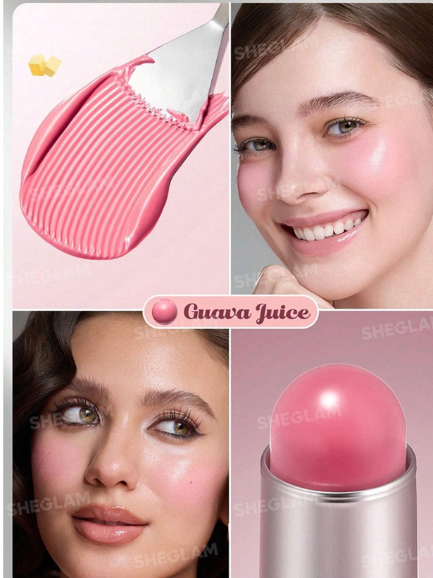 رژگونه استیکی کره ای جدید -رنگ پرطرفدار Guava juice-صورتی خوشرنگ-اورجینال و کد N1