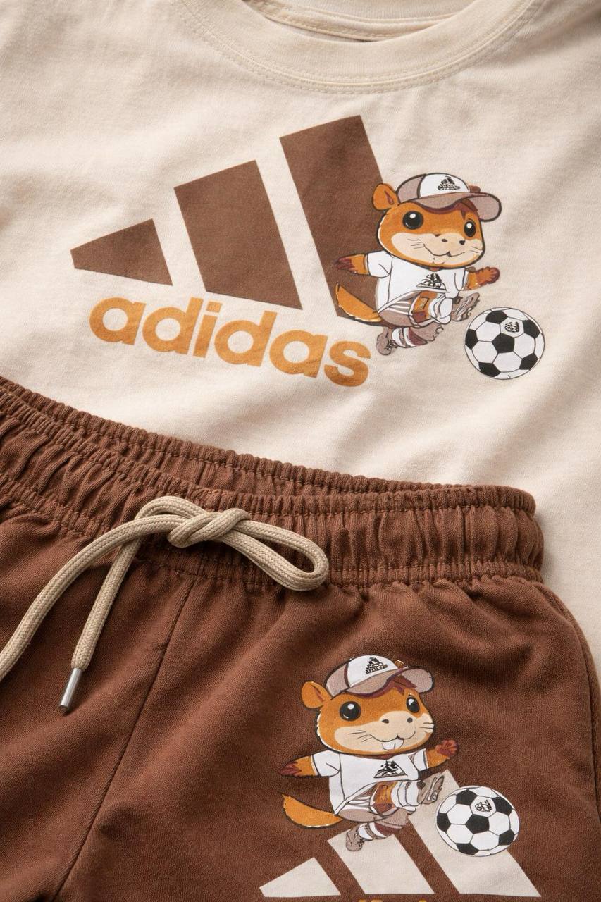 تیشرت و شلوارک وارداتی مدل adidasمحبوب-خنک و با کیفیت عالی در دو رنگ از ۳تا۱۰سال و کد ۲۴۳