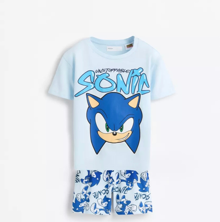 تیشرت و شلوارک sonic از اورجینال برند اسپانیاییlefties سایز ۵-۶سال و کد ۲۳۴۴