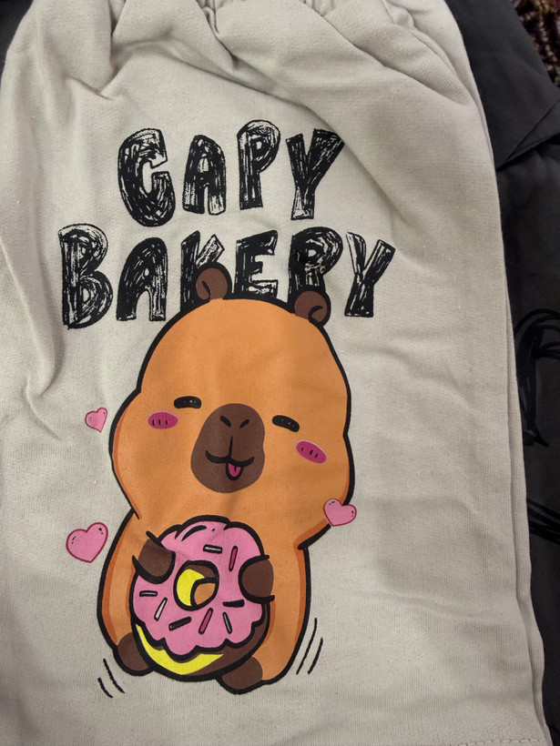 تیشرت و شلوارک دخترانه ترک-capy bakery💖-کیوت و بامزه و با کیفیت عالی-سایزبندی۳تا۱۰سال