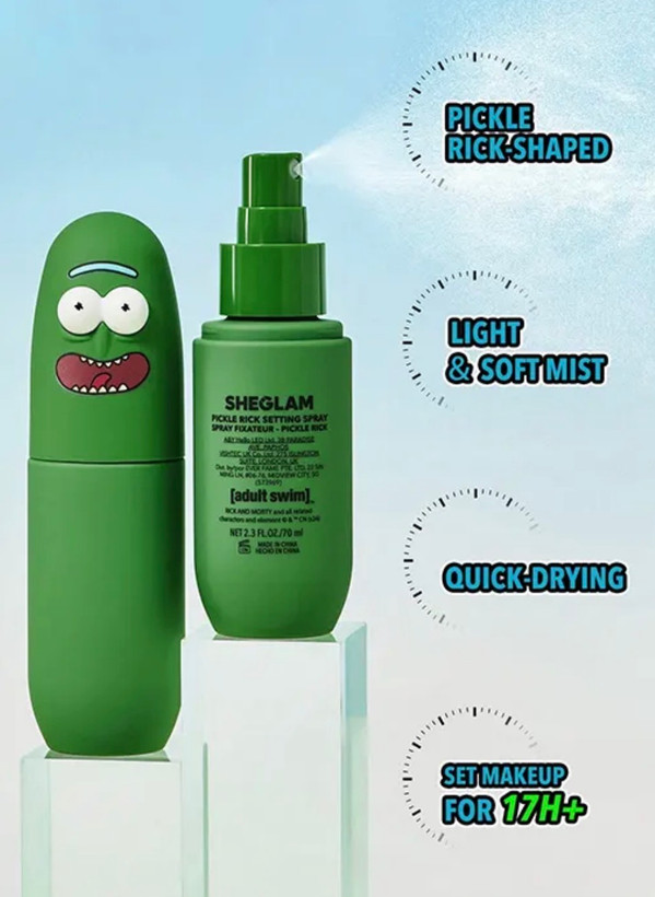 اسپری فیکس Rick and Morty ریک اند مورتی-اورجینال-وارداتی-حاوی عصاره خیار- تثبيت كننده آرايش-شاداب كننده پوست و ...کدf2