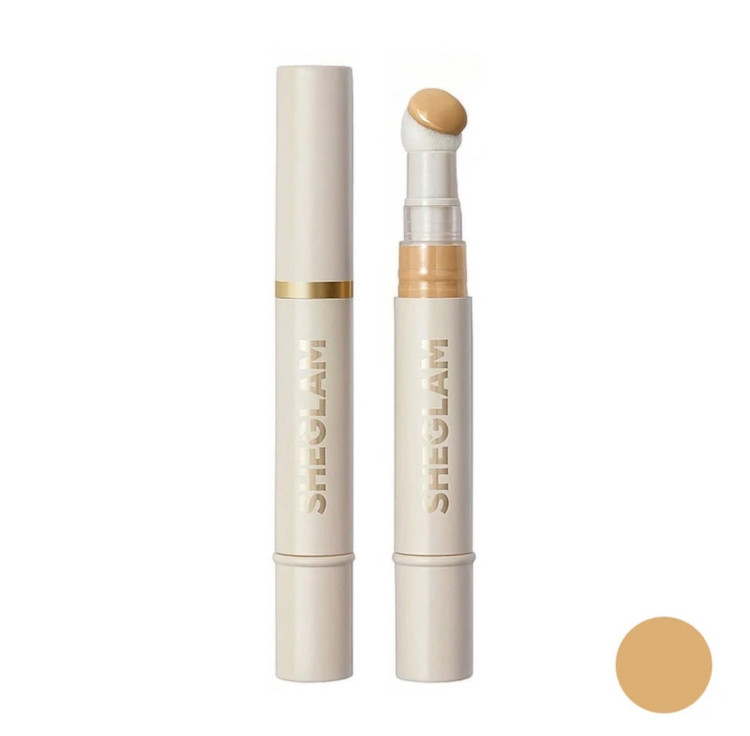 کانسیلر اورجینال مدل COMPLEXION BOOST رنگ SHELL - فول کاورمناسب انواع پوستها و غنی شده با فیتواسترول ها و صد درصد اسکوآلن از منبع زیتون ANTI-CENES COMPLEXION BOOST