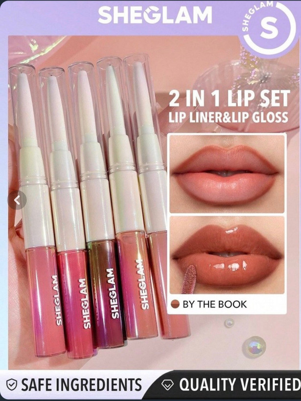 جدیدترین لیپ گلاس و خط لب دو طرفه اورجینال وارداتی caryon a levres et gloss lip rules -مرطوب کننده قوی لب -رنگ پرطرفدار judgey much
