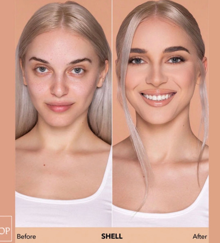 کرم پودر آبرسان وارداتی - اورجینال رنگ SHELL مدل SKINFINITE حجم 30 میلیلیتر کاور مدیوم، بافت سبک، ماندگاری طولانی، کاهش خشکی پوست و غیر کومدون زا مناسب پوست خشک و متوسط- مناسب پوست روشن و متوسط