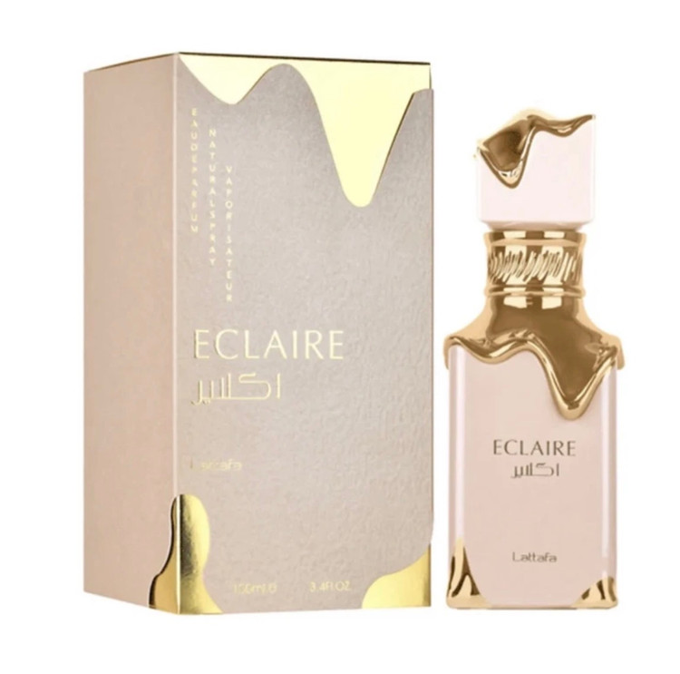 عطر ادکلن 100 میل زنانه اورجینال وارداتی اکلایر برند لطافه با بوی شیک و طبع گرم و شیرین گروه بویایی گلی – گورماند مناسب تمامی فصول و کد f16
