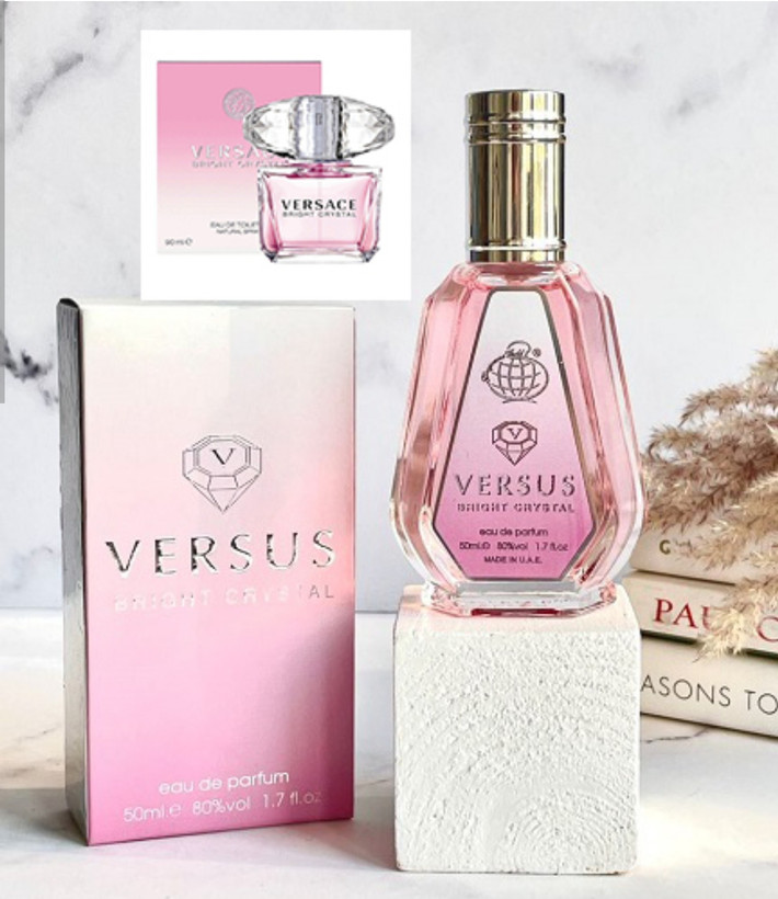عطر 50 میل فراگرنس ورد رایحه ورساچه برایت کریستال یا ورساچه صورتی با حجم ۵۰ میلی لیتر مناسب برای بانوان. با رایحه : شیرین ، ملایم و طبع : خنک .ماندگاری عالی و کیفیت بالاو کد f20