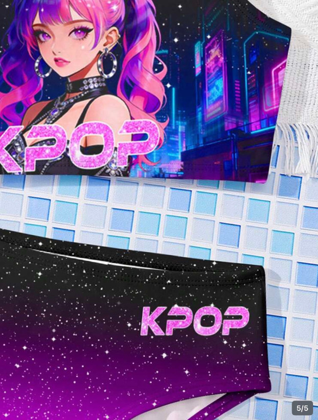 مایو دوتکه دخترانه وارداتی طرح k-pop از اورجینال برندshein -خوشرنگ و باکیفیت سایزبندی از ۳تا۷سال