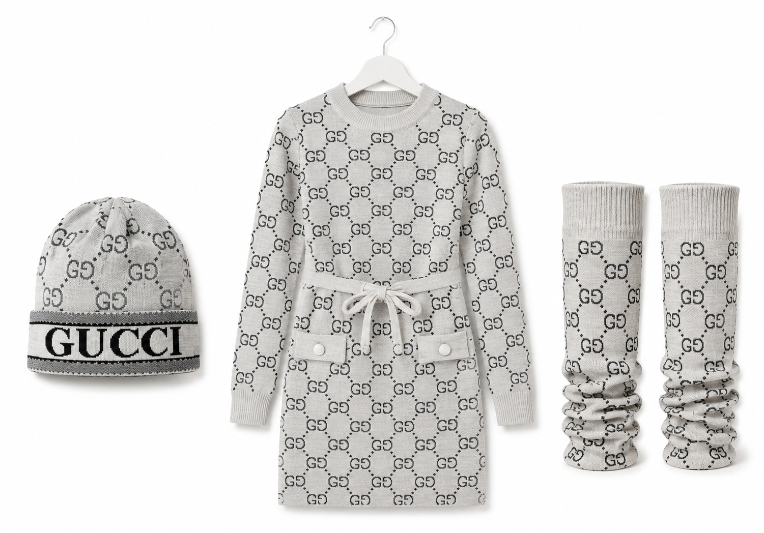 ست۳تیکه دخترانه ترک مدل Gucci شیک و جذاب از ۳تا ۱۲سال کد ۱۱۳